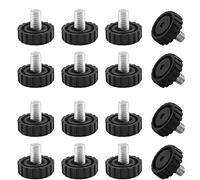 Hitefu 30PCS Adjustable Furniture Leveling Feet, 5/16" Screw in Thread Furniture Glide Leveling Feet Screw, Adjustable Chair Levelers Feet Glides for Furniture Legs (13mm Thread Length)