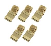 Hitefu 5-Pack Gold Metal Pen Holder with Adjustable Spring Loop - Pen Clip for Notebook/Hard Hat Pencil Holder Clip - Ideal for Teachers, Postmen, Doctors