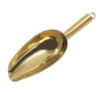 Hitefu 6oz Stainless Steel Gold Ice Scoop, Small Metal Food Scoop for for Candy, Pet Food, Kitchen, Bar, Beach & Parties, Easy for Cleaning