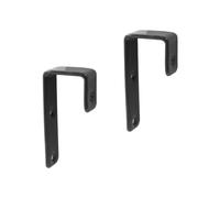 Hitefu Bunk Bed Ladder Hook Brackets - Inside 1 Inch Black Metal Bed Hooks with PVC Coating - Heavy Duty Utility Hooks Replacement Hardware for Bunk Bed Loft Bed Stairs - 2 Pack