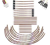 Hiteuoms Dupont Connector Kit I2C Qwiic Cable Kit Stemma QT Wire for SparkFun Development Boards Sensor Board Breakout Breadboard 4 Pin Sh1.0 Connector 28PCS