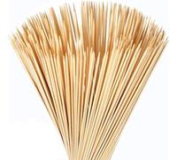 HITHIKA 150 Pack 12" Bamboo Skewers - 30cm Wooden BBQ Sticks for Food, Kebab, Marshmallows, Chocolate Fountain, Shish Kabobs, Party & Cooking Use