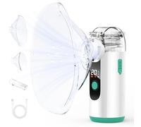 HITHINKMED Nebuliser Machine for Adults, Rechargeable Portable Nebuliser for Adults & Kids with LED Display, Auto Clean Function, Ultra Silent Handheld Nebuliser, Suitable for Home & Travel Use(Green)