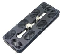 HITHUT 100mm Universal Quick Release QR Plate with 1/4" and 3/8" Mounting Screw for Tripod Mount Ball Head DSLR Camera Arca Swiss Compatible
