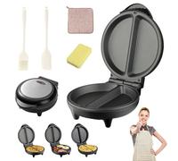 HItianya 2026 New Dual-Zone Electric Omelette Maker, Omlet Maker Non Stick Pan, Family Size Double-Sided Omelet Maker with Nonstick Coating & Cool-Touch Handle, Easy Clean