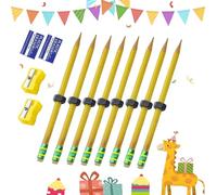 HItianya Adhd Pencil Nut, Adhd Fidget Threaded Pencils, Quiet Textured Sensory Toys Pencil for Focus, Relief, Anxiety, and Quiet Classroom Fidgeting (8pcs)