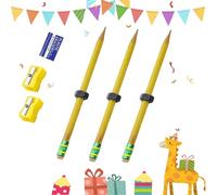 HItianya Adhd Pencil Nut, Adhd Fidget Threaded Pencils, Quiet Textured Sensory Toys Pencil for Focus, Relief, Anxiety, and Quiet Classroom Fidgeting (3pcs)