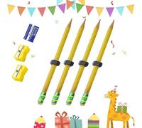 HItianya Adhd Pencil Nut, Adhd Fidget Threaded Pencils, Quiet Textured Sensory Toys Pencil for Focus, Relief, Anxiety, and Quiet Classroom Fidgeting (4pcs)