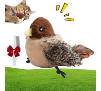 HItianya Bird Chase Cat Toy, Interactive Flapping Bird Cat Toy, Cat Toy Flying Bird, Bird Flapping Cat Toy, Cat Flappy Bird Toy, Simulation Chirping Bird Cat Toy, Flappy Bird Toy for Cats (Sparrow)