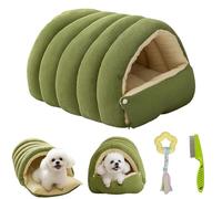 HItianya Cozy Monster Cat Bed, Pet Cave for Indoor Cats, Soft Plush Winter Closed-off Cave House, Pet Sleeping Removable Washable Pad Bags for Pets for Kittens and Small Dogs (A,L)