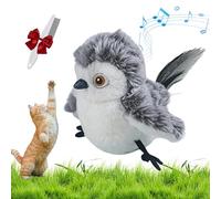 HItianya Flappy Chase Cat Toy, Flappy Chase Bird, Interactive Chirping Flapping Bird Cat Toy, Flying Cat Toy Bird with Chirping Sound Wing Vibration, Flying Birds for Cats (B)