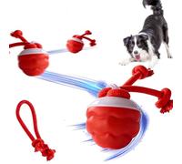 HItianya Interactive Dog Ball Toy, Smart Rolling Ball for Dog, Interactive Dog Toys For Small Dogs, The Chase Buddy, Dog Toys to Keep Them Busy, Rechargeable Pet Toy for All Dogs (Red)