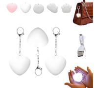 HItianya Love Wallet Tote Bag Touch Sensing Light, Rechargeable Purse Glow Light, Mini Touch Handbag Lights for Inside Purse, Heart Bag Lamp, Lights Up When Touched (3, Heart A)