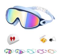 HItianya My Cool Summer Goggles, No Leaking Kids Swimming Glasse with Electroplating for Children and Early Teens from 3 to 15 Years Old, Waterproof, Anti-Fog, UV Protection (child-E)