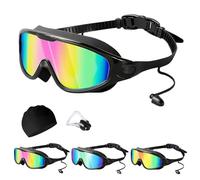HItianya My Cool Summer Goggles, No Leaking Kids Swimming Glasse with Electroplating for Children and Early Teens from 3 to 15 Years Old, Waterproof, Anti-Fog, UV Protection (aldult-A)