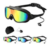 HItianya My Cool Summer Goggles, No Leaking Kids Swimming Glasse with Electroplating for Children and Early Teens from 3 to 15 Years Old, Waterproof, Anti-Fog, UV Protection (aldult-C)