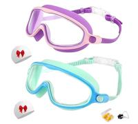 HItianya My Cool Summer Goggles, No Leaking Kids Swimming Glasse with Electroplating for Children and Early Teens from 3 to 15 Years Old, Waterproof, Anti-Fog, UV Protection (child-F)