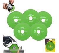 HItianya Rock Slab Grinding Disc, 100 * 20 * 15 * 1mm Diamond Glass Cutting Disc, 5Pcs, Clear, For Angle Grinder