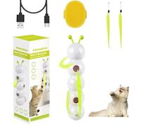 HItianya Smart Motion Cat Toy with Worm Design, Smart Sensor Cat Toys Caterpillar, Rechargeable Happy Cats Toys with Suction Cup for Indoor Cats (1PC)