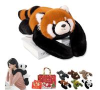 HItianya Weighted Stuffed Animal for Anxiety & Sleep, Weighted Plush Animal, Panda Teddy Bear Dinosaur Stuffed Toys, Soft Red Panda Weighted Plush Hugging Pillow Gifts for Boys Girls (45cm-D)