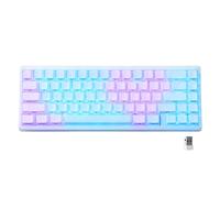 HITIME XVX M67 Wireless 60% Topographic Gaming Keyboard, Tri-Mode Thocky Creamy Mechanical, Hot Swappable Gasket Mount RGB IMD for Win/Mac (JadeStone)