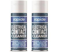 HitlineUK 2 X ELECTRICAL CONTACT CLEANER CLEANING SPRAY AMP GUITAR Hi-Fi SWITCH CIRCUIT DUAL LUBE (200ML)