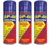 HitlineUK 3 x DP-60 Penetrating Releasing Cleaning Maintenance Spray Lubricant 250ml