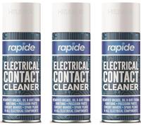 HitlineUK 3 X ELECTRICAL CONTACT CLEANER CLEANING SPRAY AMP GUITAR Hi-Fi SWITCH CIRCUIT DUAL LUBE (200ML)