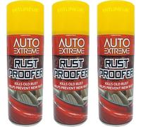 HitlineUK 3 x Rust Remover Spray 400ML Anti Rust Shield Aerosol Can Prevent,Protect Rust Paint Rust Remover, For Spraying Cast Iron Metal Gate, Doors, Garden Furniture