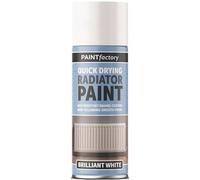 HitlineUK 400ML RADIATOR PAINT WHITE PAINT QUICK DRYING HEAT RESISTANT ENAMEL COATING PAINT