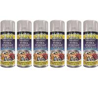 HitlineUK 6 x 400ml CLEAR LACQUER SPRAY, Gloss Spray Finish Petrol Resistant Smooth protection from Oil and Petrol