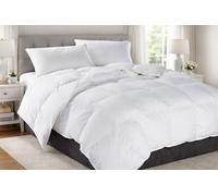 HitlineUK King Size Duvet, Goose Feather And Down, King Size Cotton Bed Quilt, Soft Classic White, Perfect For Cosy Nights