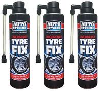 HitlineUK Tyre Repair Kit, 300ml Emergency Tyre Fix, Instant Tyre Sealant Puncture Repair Kit for Cars, Bikes, Vans, Trucks, Hi-Performance Flat Tyre Puncture Repair Glue by Auto Extreme (3 Cans)