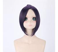 Hitman Reborn Cosplay Wig Short Purple Dark Blue Synthetic Hair Kuromu Dokuro Anime Halloween Costume Party Wigs+ Free Wig Cap Dm064 2