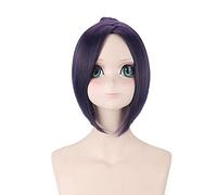 Hitman Reborn Cosplay wig Short Purple Dark Blue Synthetic Hair Kuromu Dokuro Anime Halloween Costume Party Wigs+ Wig Cap DM0642