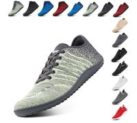 Hitmars Barefoot Shoes for Mens Womens Outdoor Lightweight Trail Running Minimalist Zero Drop Shoes Barefoot Trainers Walking Shoes Breathable Green 7.5 UK