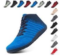 Hitmars Barefoot Shoes for Mens Womens Outdoor Lightweight Trail Running Minimalist Zero Drop Shoes Barefoot Trainers Breathable Walking Shoes Blue 7.5 UK