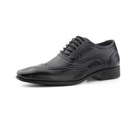 Hitmars Oxford Shoes for Men Derby Shoes Formal Dress Shoes Mens Lace Up Business Shoes Leather Classic Patent Brogues Shoes Black Size 7.5