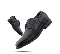 Hitmars Oxford Shoes Men Office Shoe Wedding Men Formal Shoes Lace Up Dress Brogue Derby Business Black-1 Size 7