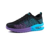 Hitmars Running Shoes Womens Trainers Sport Ladies Gym Shoes Running Trainers Fitness Outdoor Mesh Tennis Breathable Walking Purple UK 6.5