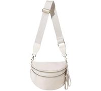 Hitnow Large Nylon Bum Bag for Women, Roomy Crossbody Fanny Pack with Plus Size Adjustable Strap, Beige 01, Fashion