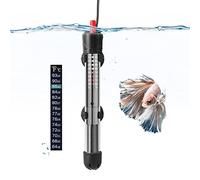 HITOP HP-608 Submersible Aquarium Heater 25W 50W With Thermometer and Extra Sucker Cup (50W)