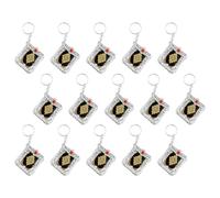 Hitopin 15PCS Mini Quran Keychain, Muslim Keychain, Mini Quran Book Key Chain, Islamic Hanging Key-Ring, Muslim Jewelry Key Accessories, for Souvenir Gifts Bag Purse Handbag Ornament, Silvery