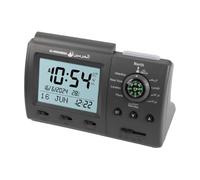 Hitopin Muslim Azan Clock Islamic Prayer Table Azan Athan Clock Islamic-clock,for Prayer, Muslim, Ramadan, Black Color