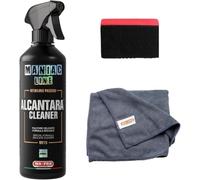 HITOPSELLER MAFRA MANIAC LINE ALCANTARA CLEANER KIT + BRUSH + HEAVY WORK CLOTH CLEANING STAINS MIXED DIRT ON SEAT FABRICS