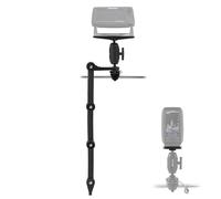 HITORHIKE Universal Fish Finder Mount for Kayak-with Transducer Arm Options,Ball Base,Dual Plates, Fits 9" Electronics,Compatible with Garmin/Lowrance/Humminbird(Round Rail Mount Pro Set with Arms)