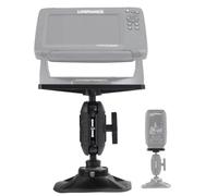 HITORHIKE Universal Fish Finder Mount for Kayak-with Transducer Arm Options,Ball Base,Dual Plates, Fits 9" Electronics,Compatible with Garmin/Lowrance/Humminbird(Rib Mount Set)