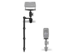 HITORHIKE Universal Fish Finder Mount for Kayak-with Transducer Arm Options,Ball Base,Dual Plates, Fits 9" Electronics,Compatible with Garmin/Lowrance/Humminbird(Round-Square Mount Pro Set with Arms)