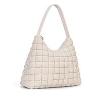 HiTotes Quilted Shoulder Bag for Women Puffer Hobo Handbag Nylon Tote Bag Lightweight Puffy Handbag Everyday Carryall Tote