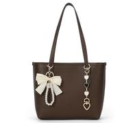 HiTotes Small Tote Bag for Women Vegan Leather Top Handle Purse Hobo Bag Trendy Luxury Work Tote Handbag City Tote Shoulder Purse